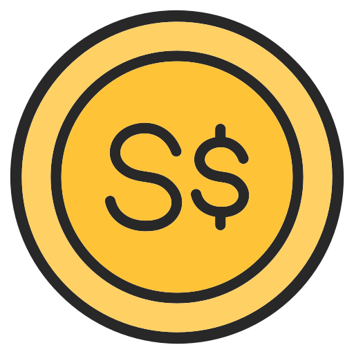 Singapore dollar Generic color lineal-color icon