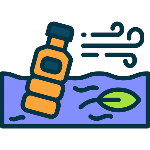 la contaminación del agua icono gratis