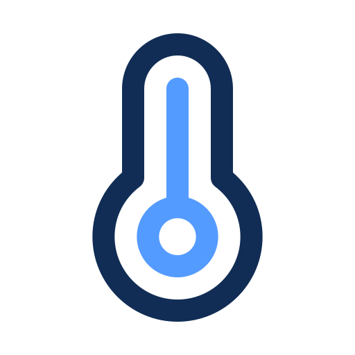 High temperature Generic color outline icon