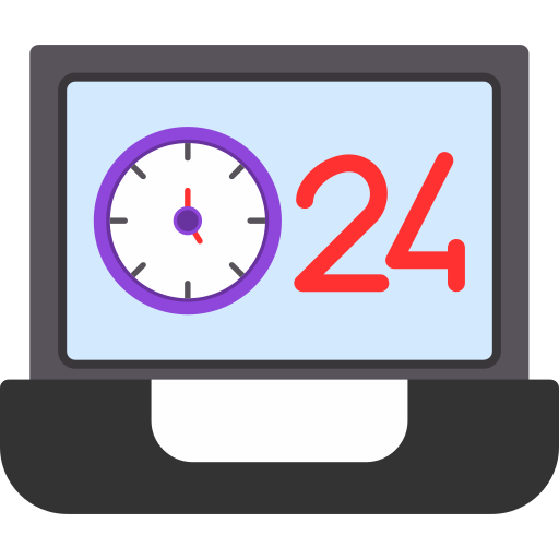 24 hour free icon