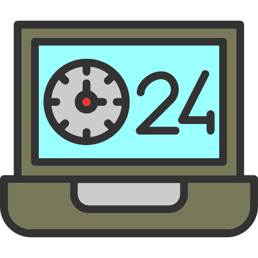 24 hour free icon