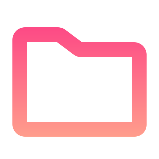 Folder Generic gradient outline icon