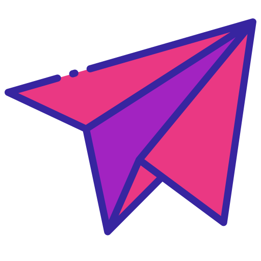 avion de papel icono gratis