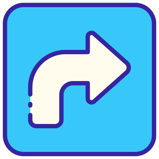 flecha correcta icono gratis