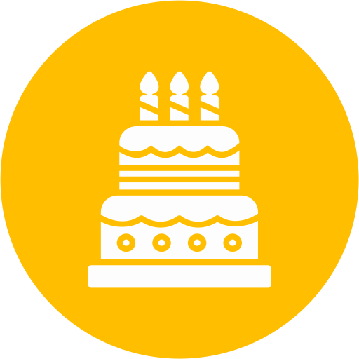 pastel de cumpleaños icono gratis