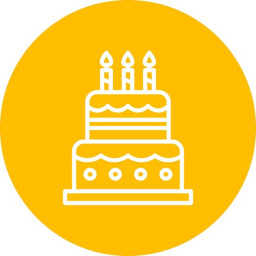 pastel de cumpleaños icono gratis