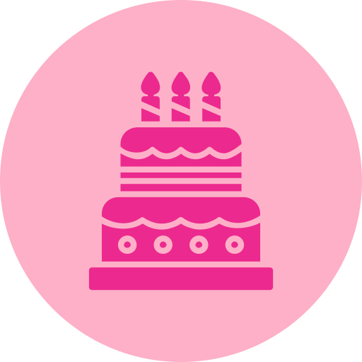 pastel de cumpleaños icono gratis