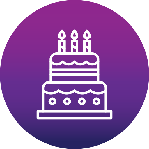 pastel de cumpleaños icono gratis