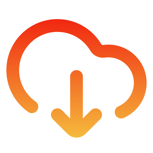 descarga en la nube icono gratis