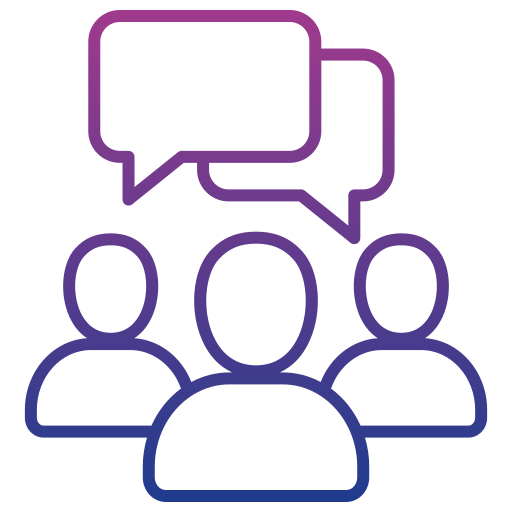 Team meeting Generic gradient outline icon