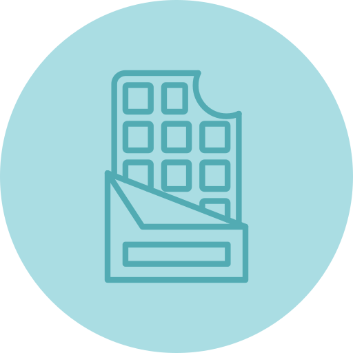 barra de chocolate icono gratis