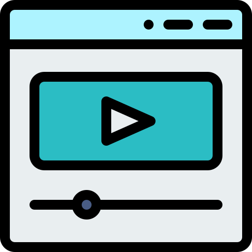 reproductor de video icono gratis