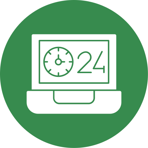 24 hour free icon