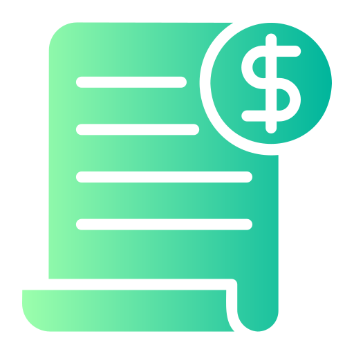 Invoice Generic gradient fill icon