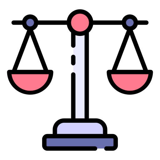 Law scale free icon