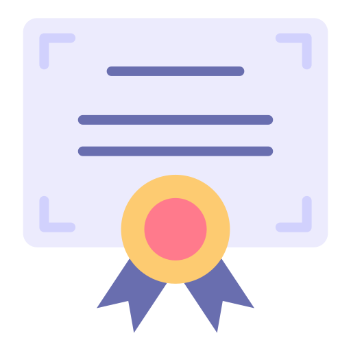 certificado icono gratis