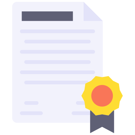 certificado icono gratis