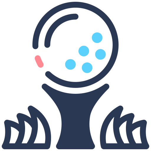 pelota de golf icono gratis