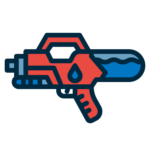 pistola de agua icono gratis