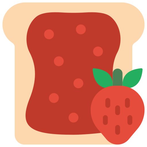 Strawberry jam Basic Miscellany Flat icon