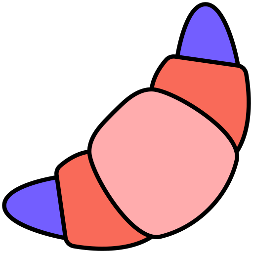 croissant Icône gratuit croissant Icône gratuit