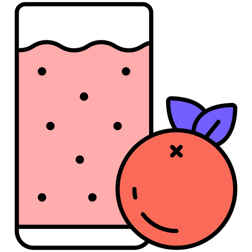 Orange juice free icon
