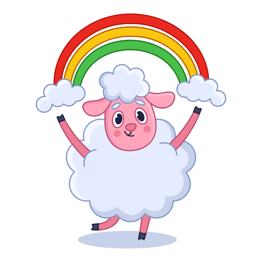 Sheep free sticker Sheep free sticker