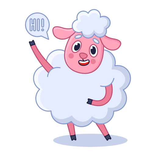 Sheep free sticker Sheep free sticker