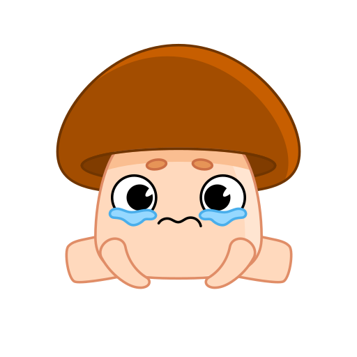 Mushroom free sticker