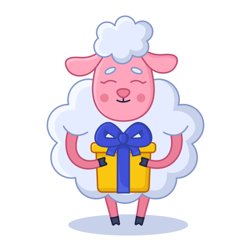 Sheep free sticker Sheep free sticker