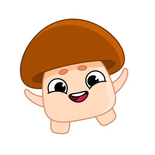 Mushroom free sticker Mushroom free sticker