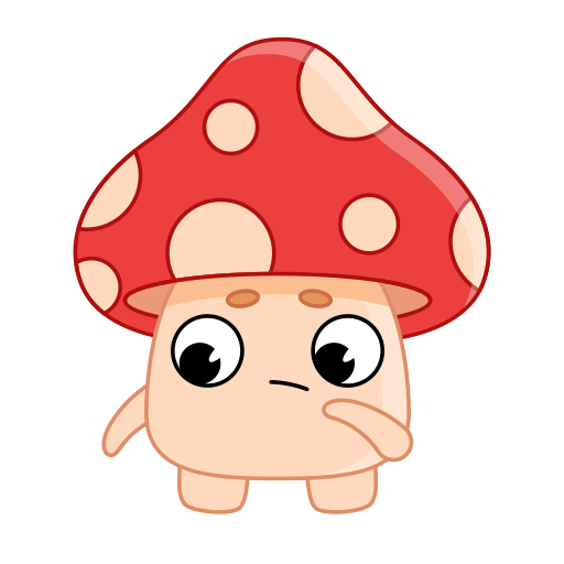 Mushroom Stickers - Free food Stickers