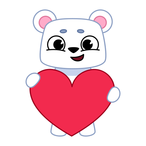 oso polar gratis sticker