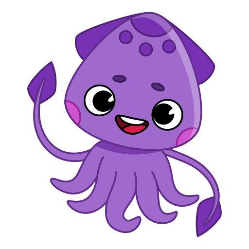 Squid Stickers - Free animals Stickers