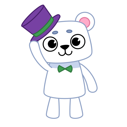 urso polar grátis figurinha