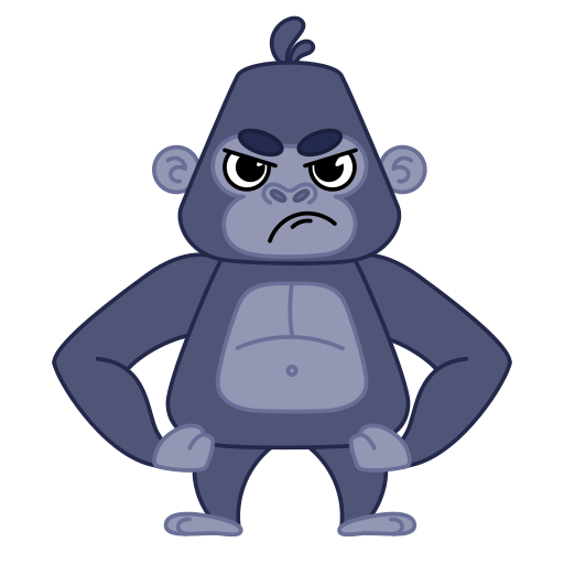 Gorilla free sticker Gorilla free sticker