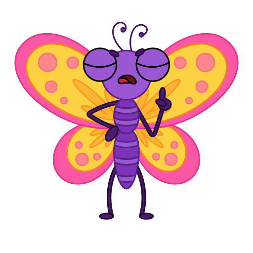 papillon gratuit sticker