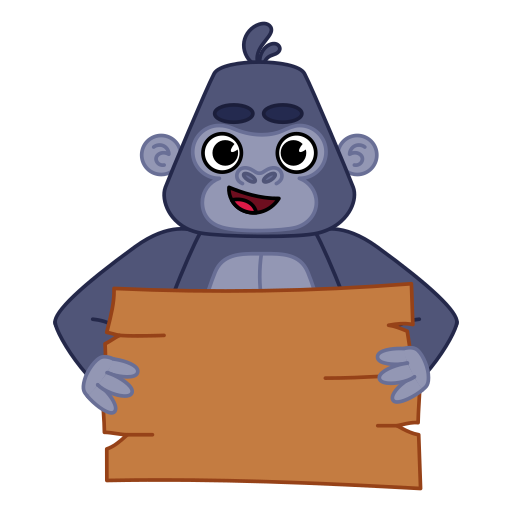 Gorilla free sticker Gorilla free sticker