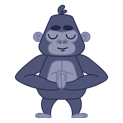 Gorilla free sticker Gorilla free sticker