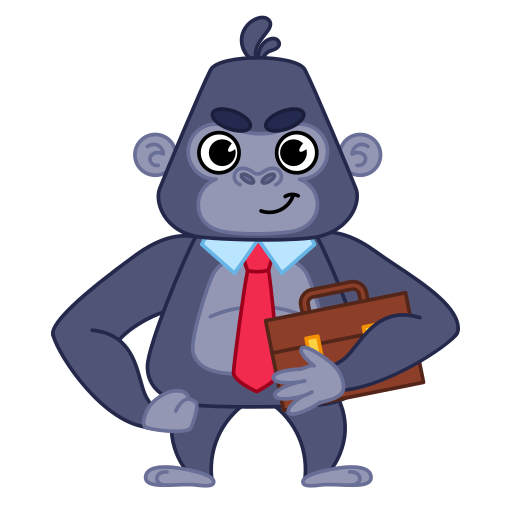 Gorilla free sticker Gorilla free sticker