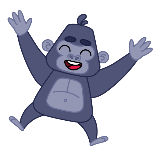 Gorilla free sticker Gorilla free sticker
