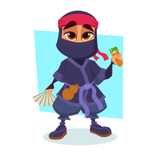 ninja gratis sticker