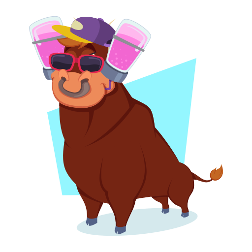 Bull Stickers - Free animals Stickers