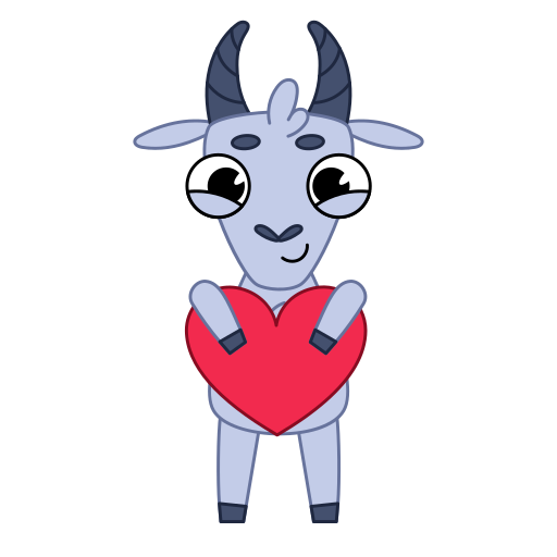 Goat free sticker