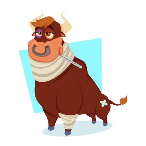 Bull Stickers - Free animals Stickers