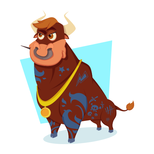 Bull Stickers - Free animals Stickers