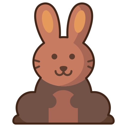 Chocolate bunny Free food icons