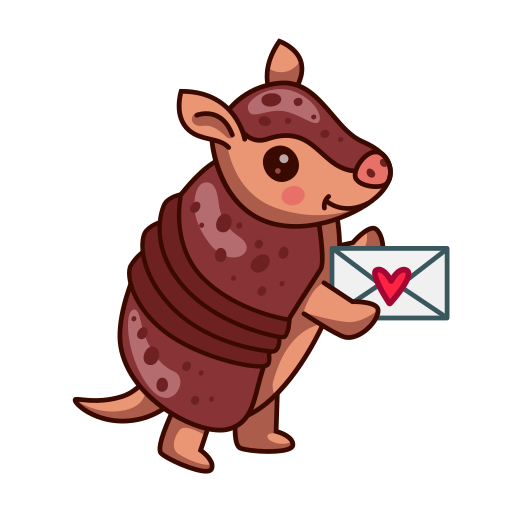 armadillo gratis sticker