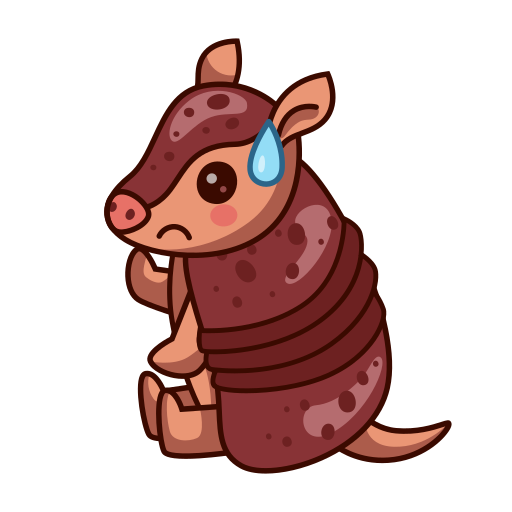 armadillo gratis sticker