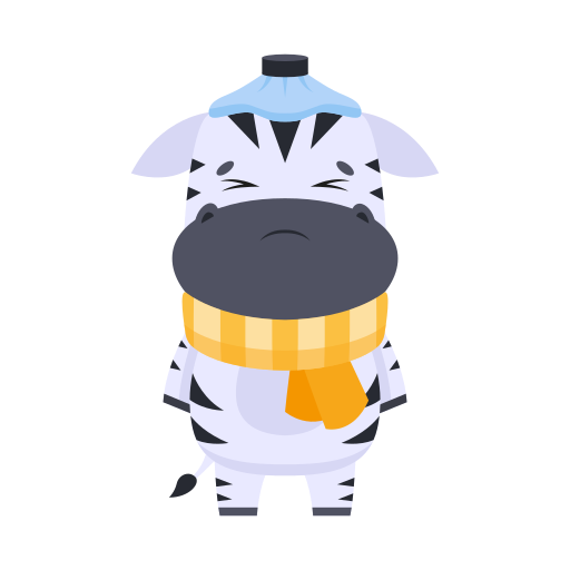 Zebra free sticker